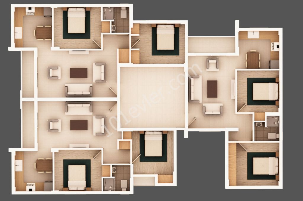 2 Bedroom Apartments for Sale in Nicosia Kyzylbash ** 