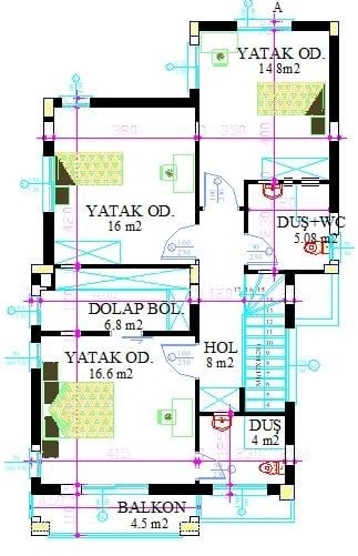 Kanlıköy'de Satılık 3 Yatak odalı villa