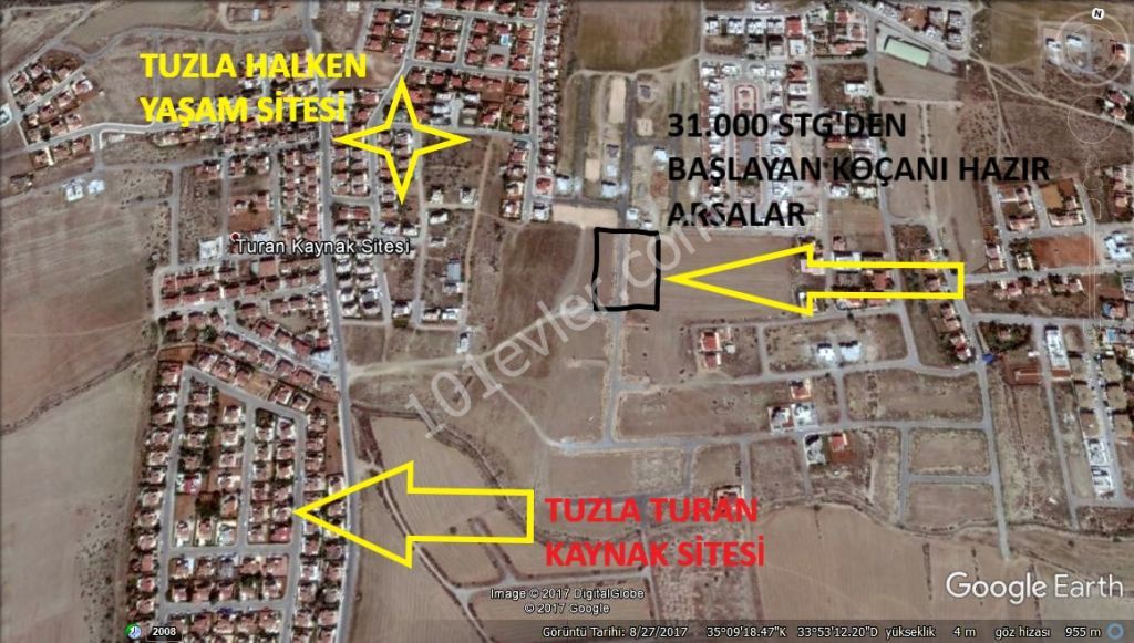 Mağusa Tuzla'da Satılık Arsa