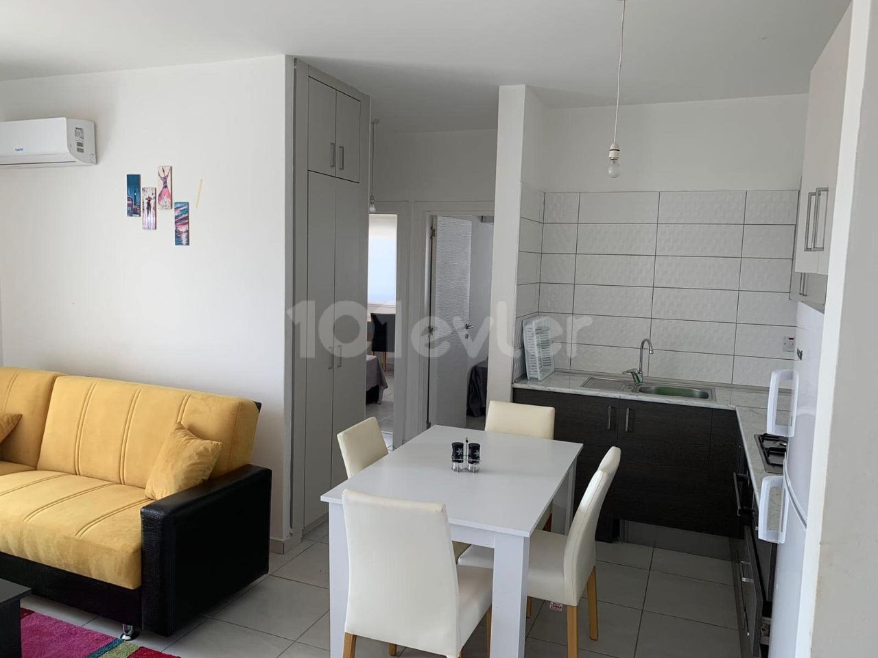 13 HAZİRANDA MÜSAİT DAİRE -KÜÇÜK KAYMAKLI BÖLGESİ 1+1 Full Eşyalı Apartman Dairesi.