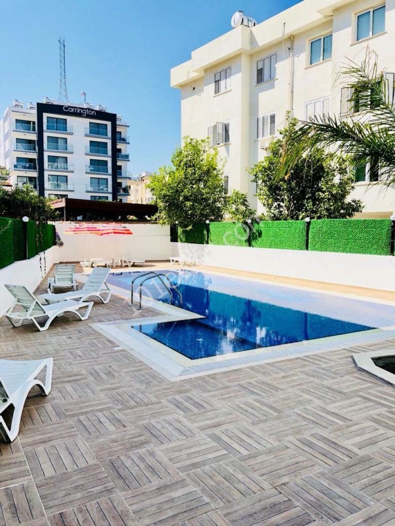 Ready to move! 2 Beds Modern Flat in Kyrenia Center With Communal Pool, Security and Underground Parking