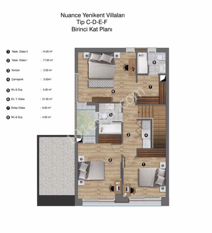 OMAG Yenikent Nuance Villas 3+1 210 m2 ** 