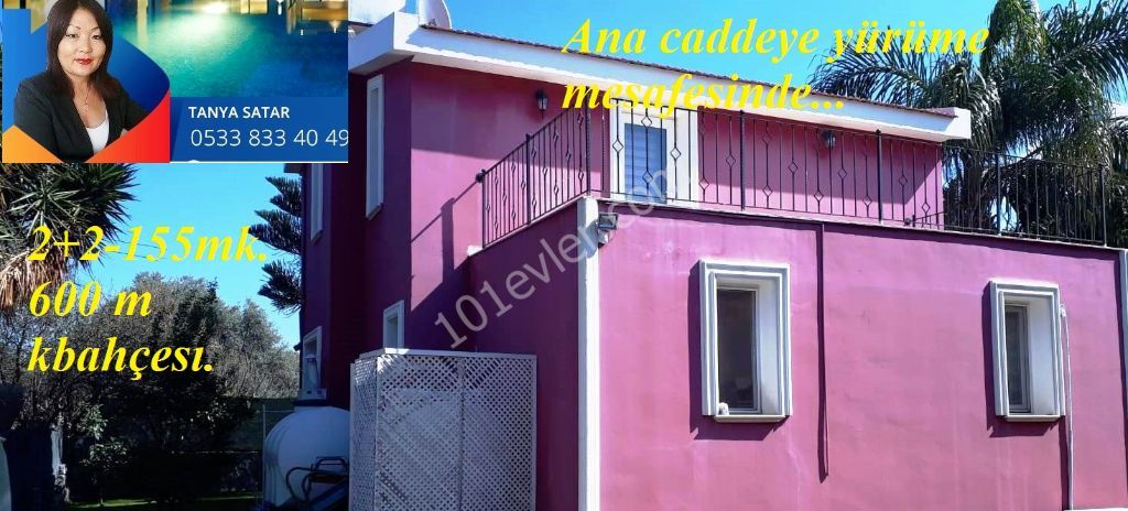 For sale 2+2 detached house in Çatalkoy.