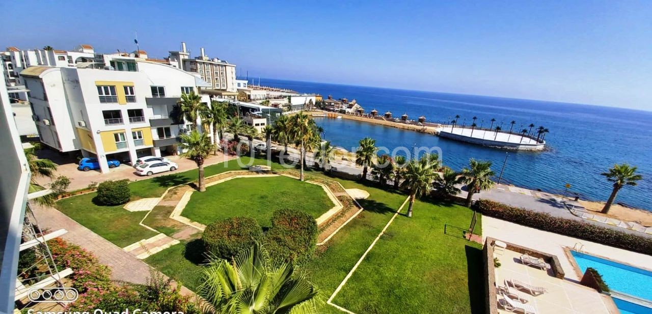 4-Bedroom furnished penthouse on the beachfront site with the most beautiful pool in Kyrenia is for sale 05338334049 for detailed information and on-site viewing ** 