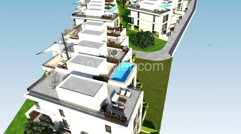 Girne-Zeytinlikte eşi benzersiz yaşam..Trıplex 3+1 Townhouse. taşınmaya hazır.