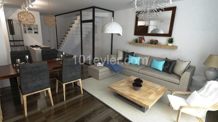 A unique life in Girne-Zeytin...Triplex 3+1 Townhouse. ready to move. ** 