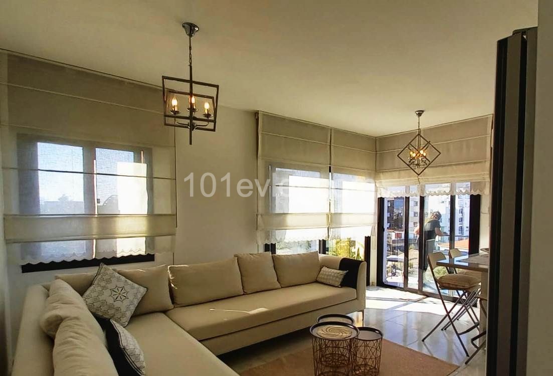 2 bedroom fully furnished flat with green city view in Kyrenia -Karmarket area ** 