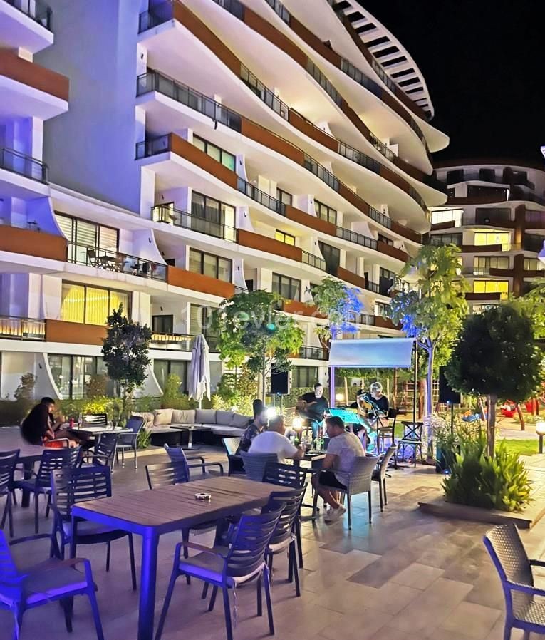 Luxury apartment with panoramic view 200 mk +120 mk balcony in a luxury residence in the center of Kyrenia. ** 