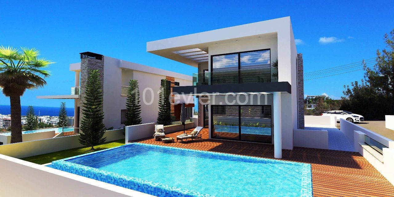 For sale 4 bedrooms modern Luxury villas in Zeytinlik -Kyrenia