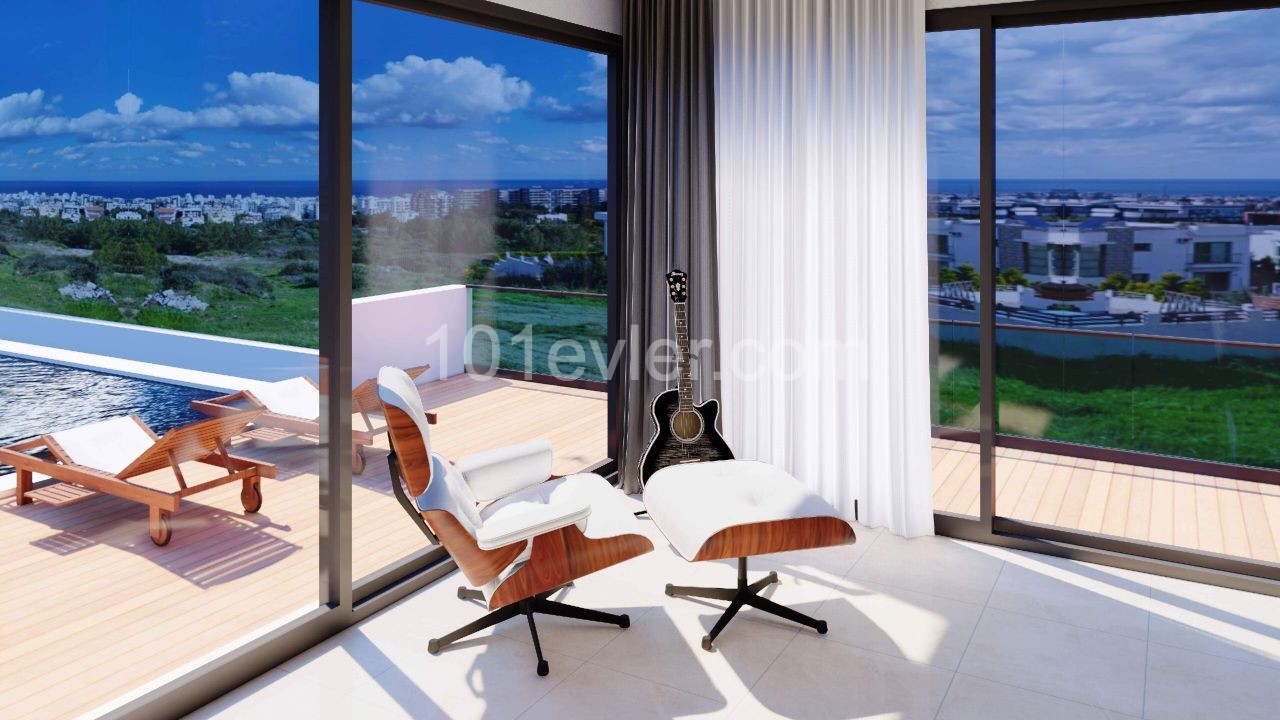 For sale 4 bedrooms modern Luxury villas in Zeytinlik -Kyrenia