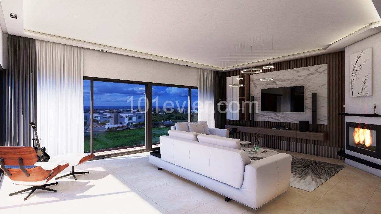 For sale 4 bedrooms modern Luxury villas in Zeytinlik -Kyrenia