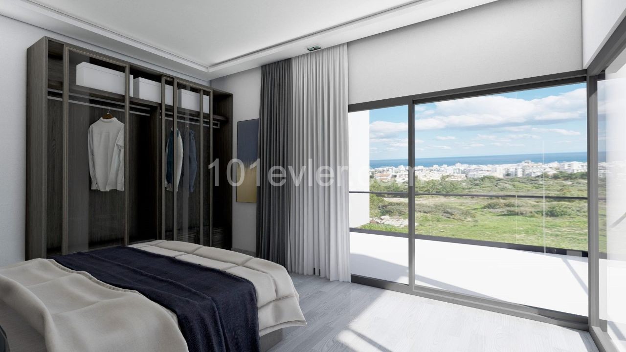 Elite Region Kyrenia Olivenhain / über der Ringstraße / Meer +Stadt +Bergblick 4 Schlafzimmer Luxusvilla ** 