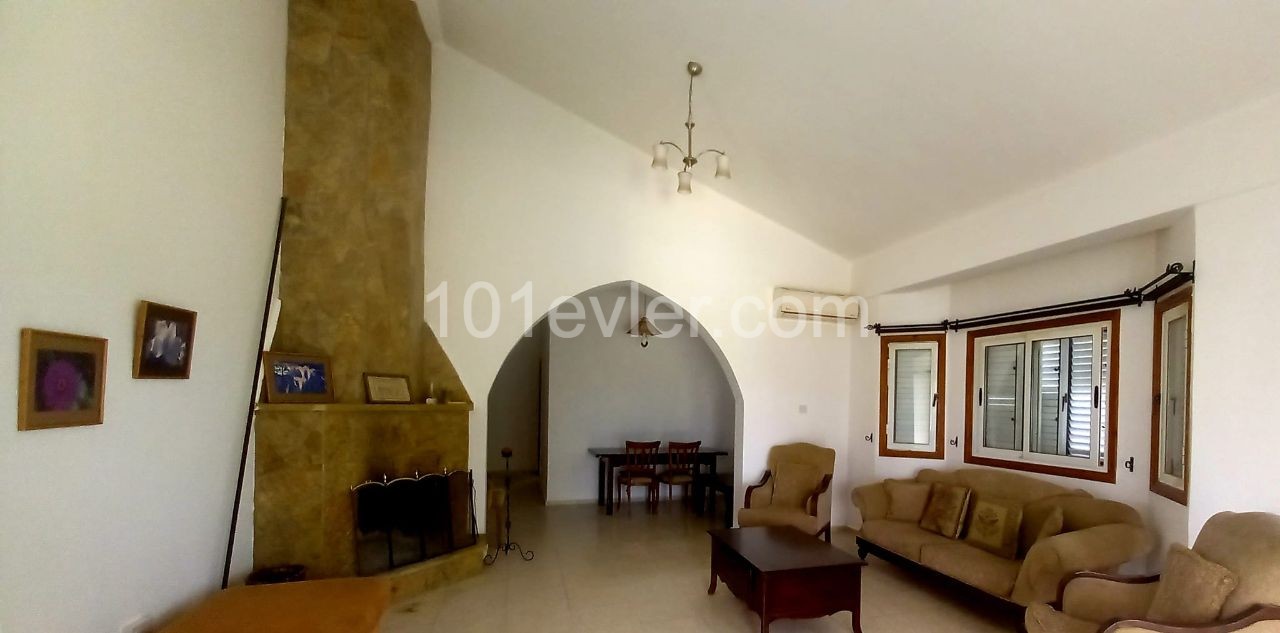 3 bedroom single storey house with private pool close to the main road in Çatalkoy. ** 