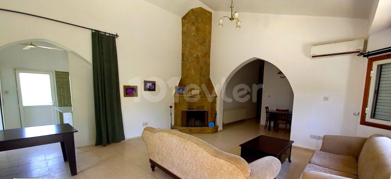 3 bedroom single storey house with private pool close to the main road in Çatalkoy. ** 