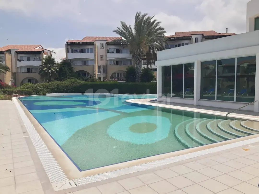 3+1 apartment for daily rent in a complex with pool in the center of Kyrenia 