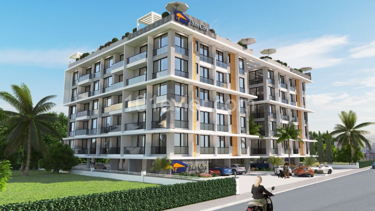 İskele Longbeach'de proje aşamasında 2+1 daireler