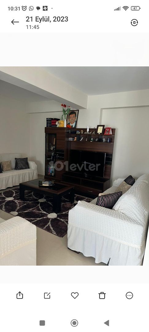 Fully furnished 3+1 for rent in Alasya park