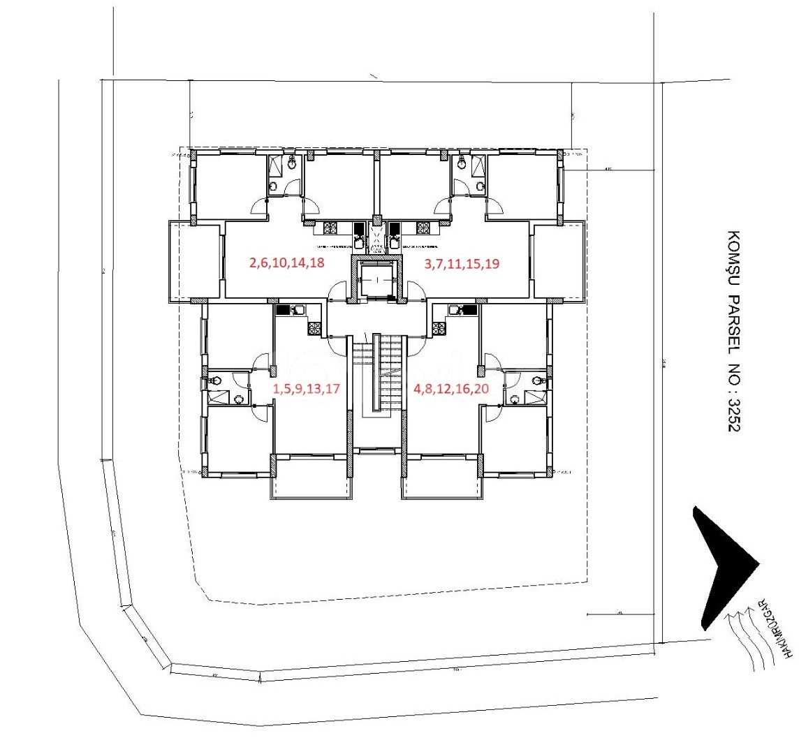 Flats for Sale in Famagusta, Çanakkale, Close to the main road