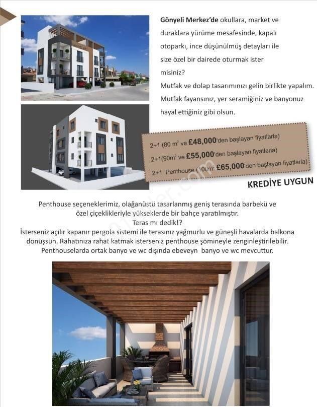 GÖNYELİ MERKEZDE MERKEZİ KONUMLA SATILIK 2+1 DAİRE