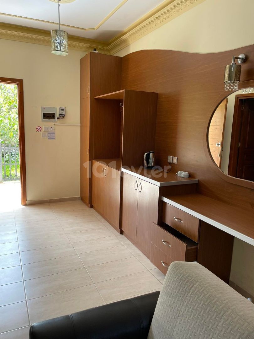 SPACIOUS STUDIO APARTMENTS IN TOUCH WITH NATURE. . .  FULLY FURNISHED, FULLY FURNISHED, INVERTER AIR CONDITIONING, JACUZZI, SPACIOUS WARDROBES WITH MANY ADVANTAGES SUCH AS SPACIOUS WARDROBES, SPACIOUS STUDIO APARTMENTS IN THE ALSANCAK REGION OF GİRNE