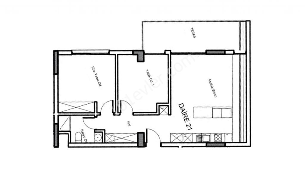  LEFKOŞA/MİNARELİKÖY GARDENPARK34 NİSAN'DA TESLİM SIFIR 2+1 LÜKS DAİRE