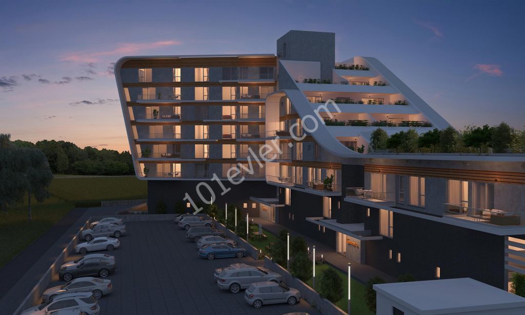  LEFKOŞA/MİNARELİKÖY GARDENPARK34 NİSAN'DA TESLİM SIFIR 2+1 LÜKS DAİRE