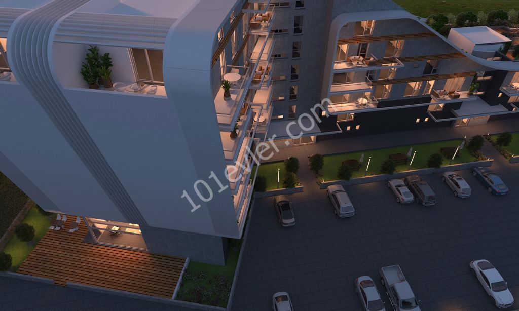  LEFKOŞA/MİNARELİKÖY GARDENPARK34 NİSAN'DA TESLİM SIFIR 2+1 LÜKS DAİRE