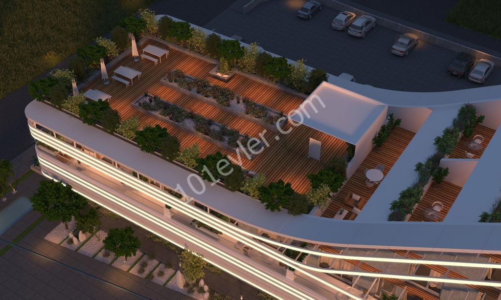 LEFKOŞA/MİNARELİKÖY GARDENPARK34 NİSAN'DA TESLİM SIFIR 2+1 LÜKS DAİRELER