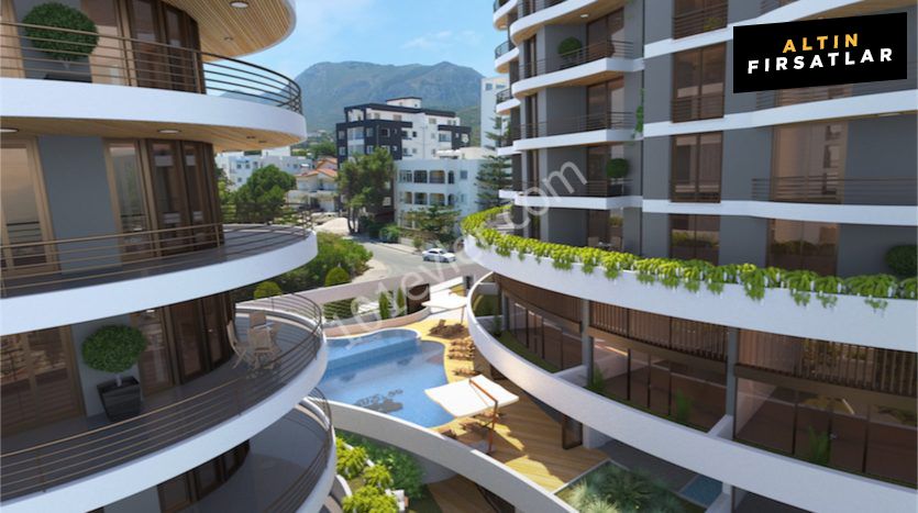 1 +1 RESIDENCE APARTMENTS FOR SALE IN KYRENIA !! "NO BANK, NO GUARANTOR, NO INTEREST" ** 