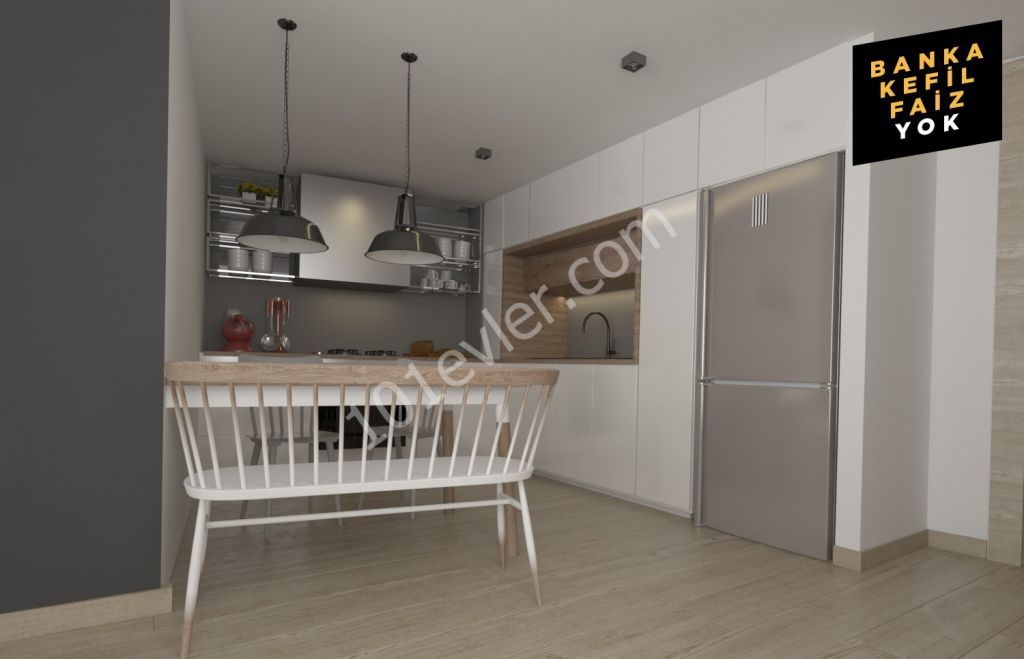 1 +1 RESIDENCE APARTMENTS FOR SALE IN KYRENIA !! "NO BANK, NO GUARANTOR, NO INTEREST" ** 