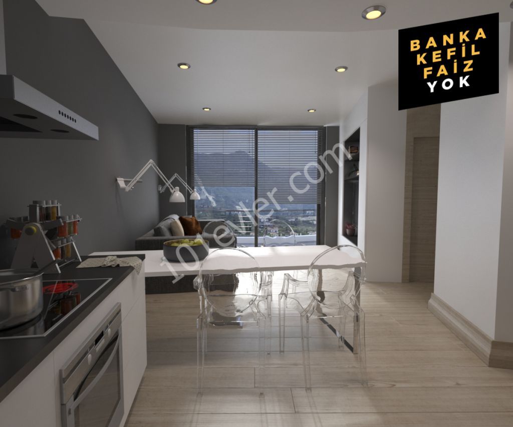 GİRNE'DE SATILIK 2+1 PENTHOUSE REZİDANS DAİRELER !! ''BANKA YOK KEFİL YOK FAİZ YOK''