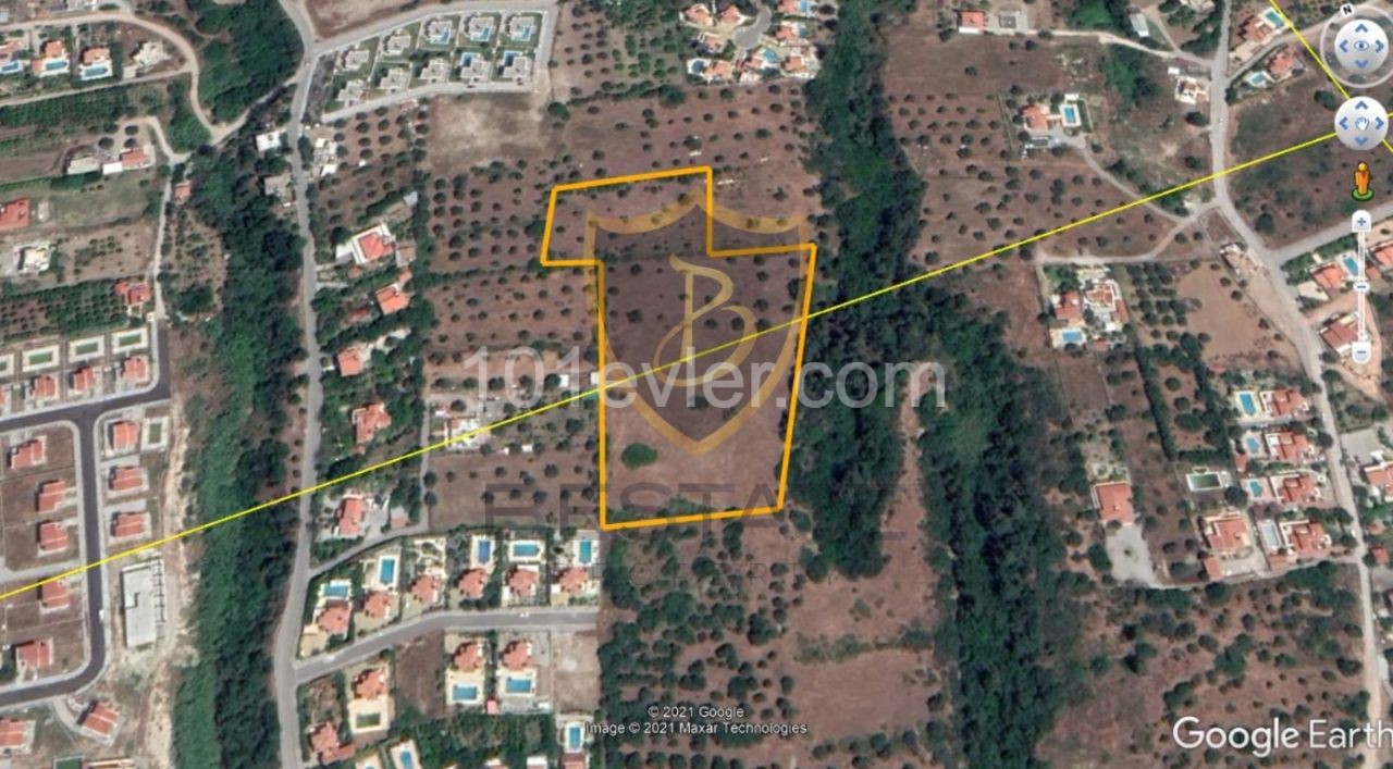 14 DECARES OF LAND FOR SALE WITH THE MOST BEAUTIFUL LOCATION OF KYRENIA YEŞILTEPE!! ** 