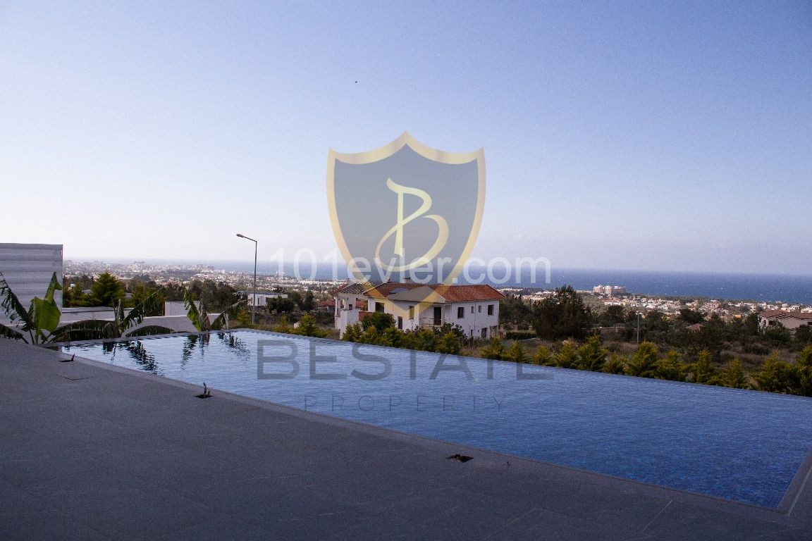 ULTRA LUXUS 4+1 VILLA ZUM VERKAUF MIT PANORAMABLICK AUF KYRENIA BELLAPAIS!! ** 