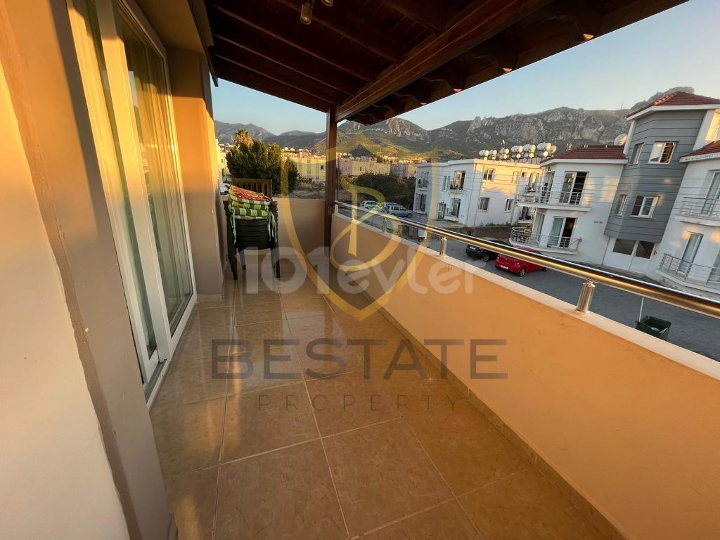 3 + 1 APARTMENT FOR RENT IN KYRENIA ZEYTINLIK WITH A LARGE TERRACE, FURNISHED !! ** 