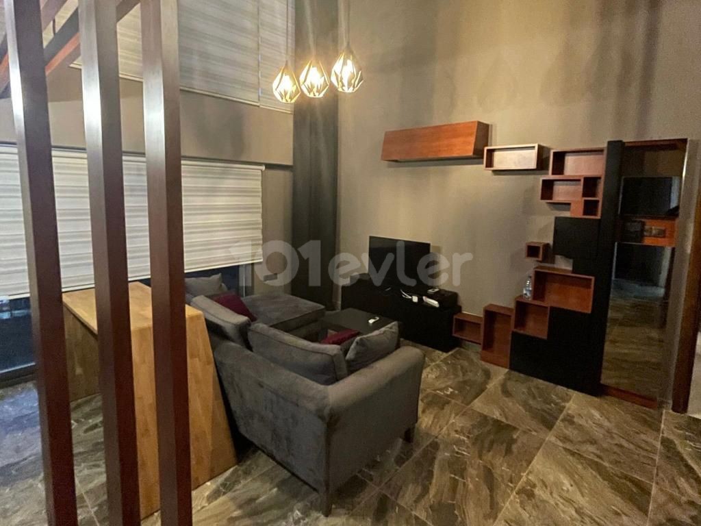 2+1 FURNISHED LOFT FLAT FOR SALE IN THE CENTER OF KYRENIA!!