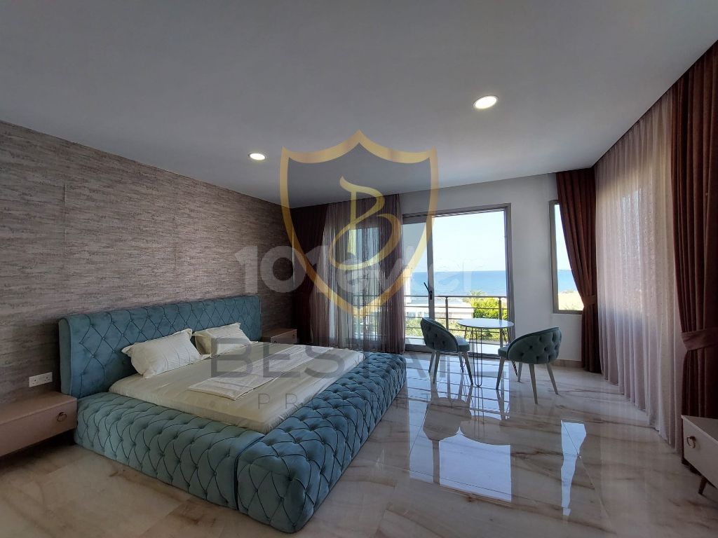 ULTRA-LUXURIÖSE 7+2 SEA ZERO VILLA ZU VERMIETEN IN KYRENIA ALAGADİ !!