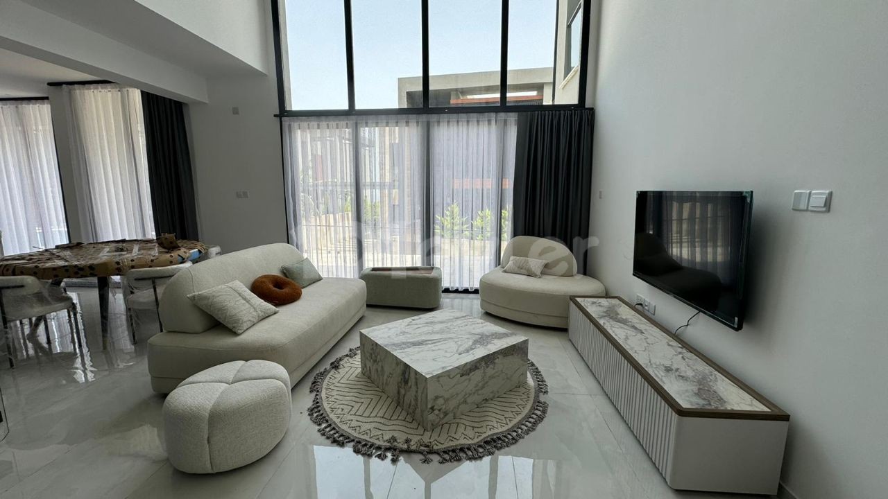 4+1 VILLA ZU VERMIETEN MIT MEERBLICK UND PRIVATEM POOL IN GIRNE YEŞİLTEPE!!