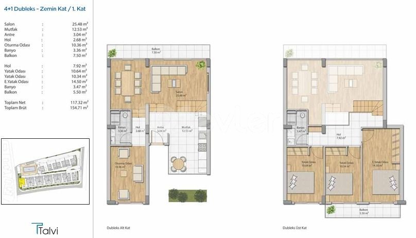 2+1/3+1/4+1 DUPLEX-OPTIONEN MIT MEERBLICK, PERFEKTE WOHNUNGEN ZUM VERKAUF MIT POOL UND INNENPARKPLATZ IN GIRNE ALSANCAK