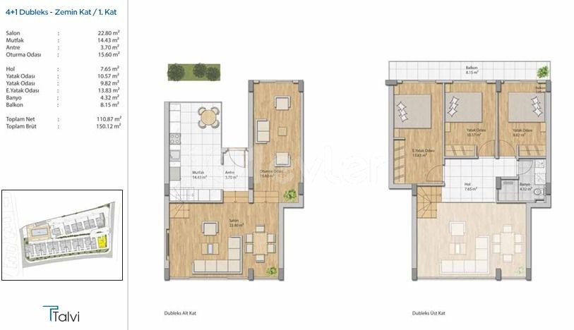 2+1/3+1/4+1 DUPLEX-OPTIONEN MIT MEERBLICK, PERFEKTE WOHNUNGEN ZUM VERKAUF MIT POOL UND INNENPARKPLATZ IN GIRNE ALSANCAK