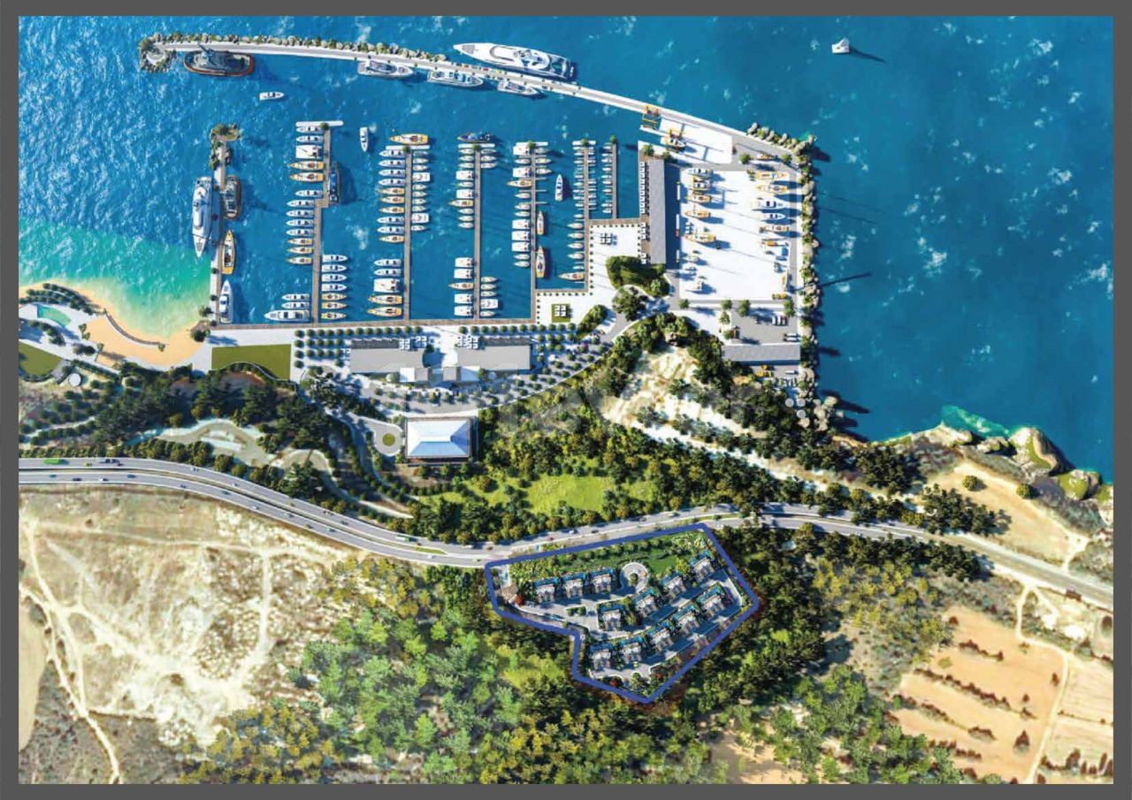 Ein Projekt mit eigenem Yachthafen und Strand für ein luxuriöses und friedliches Leben am Pier