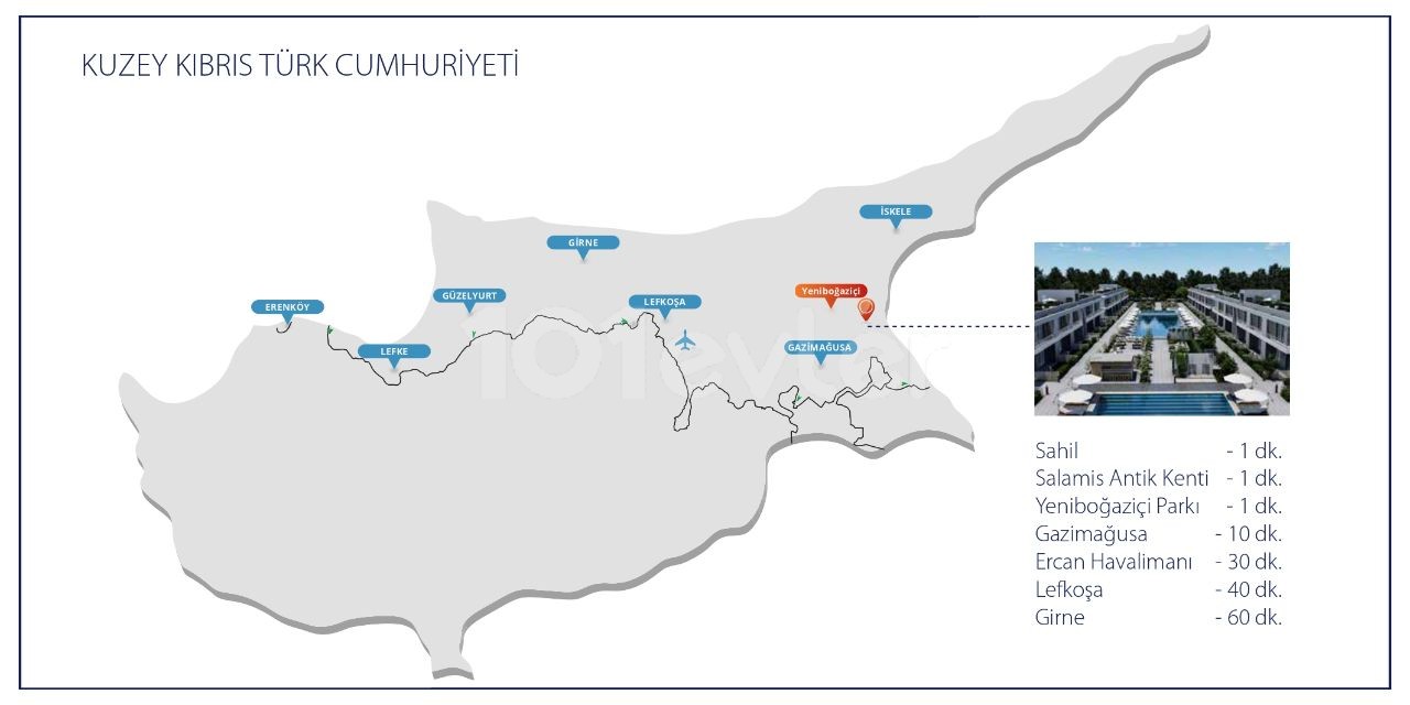 KUZEY KIBRISTA ÖDEME PLANI İLE  TATİL KONUTLARI