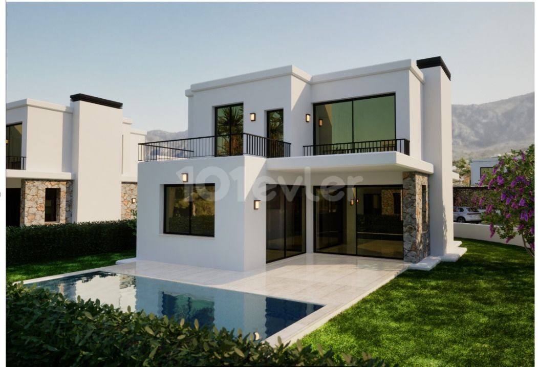 VILLAS IN THE MOST POPULAR LOCATION OF THE REGION IN KYRENIA EDREMIT WITH 10 YEARS PAYMENT PLANNED DELIVERY IN 2025