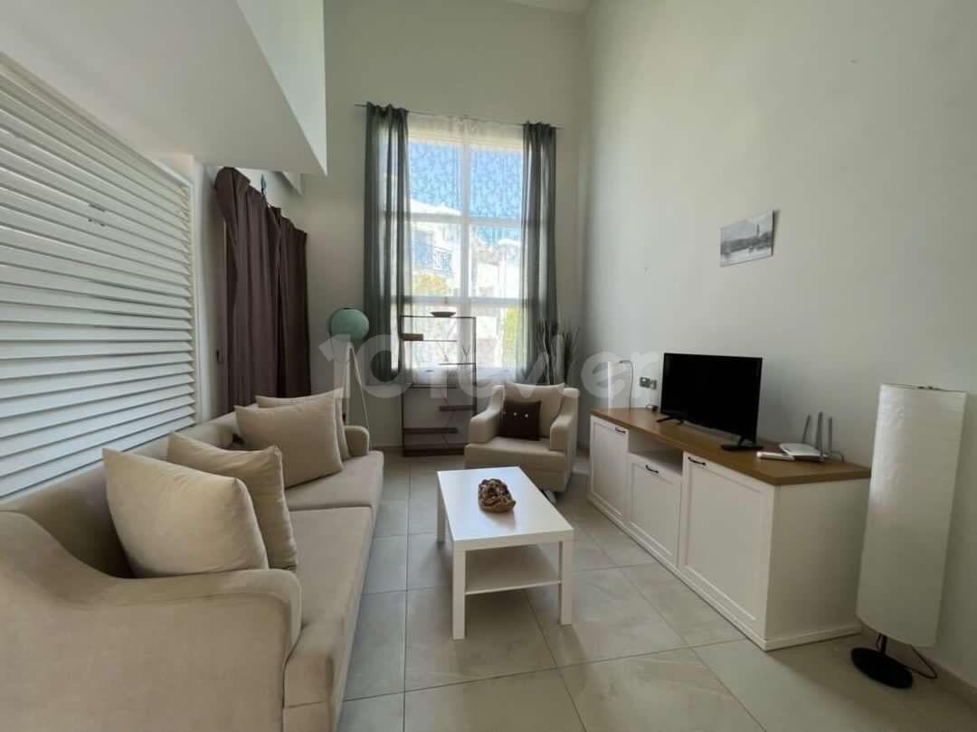 1+1 FULLY FURNISHED FLAT IN A SITE WITH POOL IN GIRNE ALSANCAK