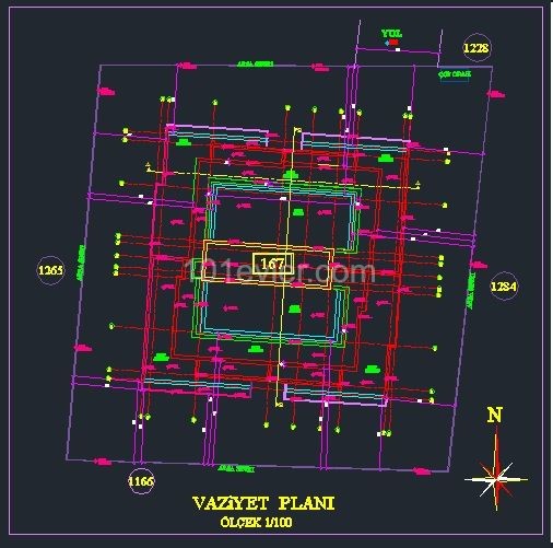 A deconstructed Turkish-made land plot in the center of Kyrenia ** 