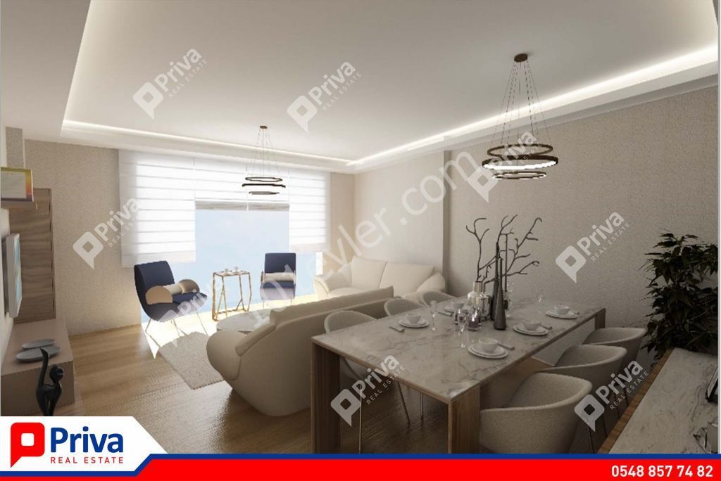 GİRNE MERKEZ'DE 3+1 SATILIK DAİRE