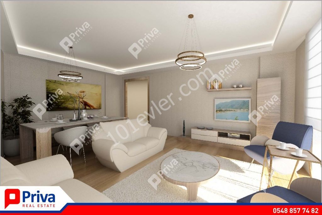 GİRNE MERKEZ'DE 3+1 SATILIK DAİRE