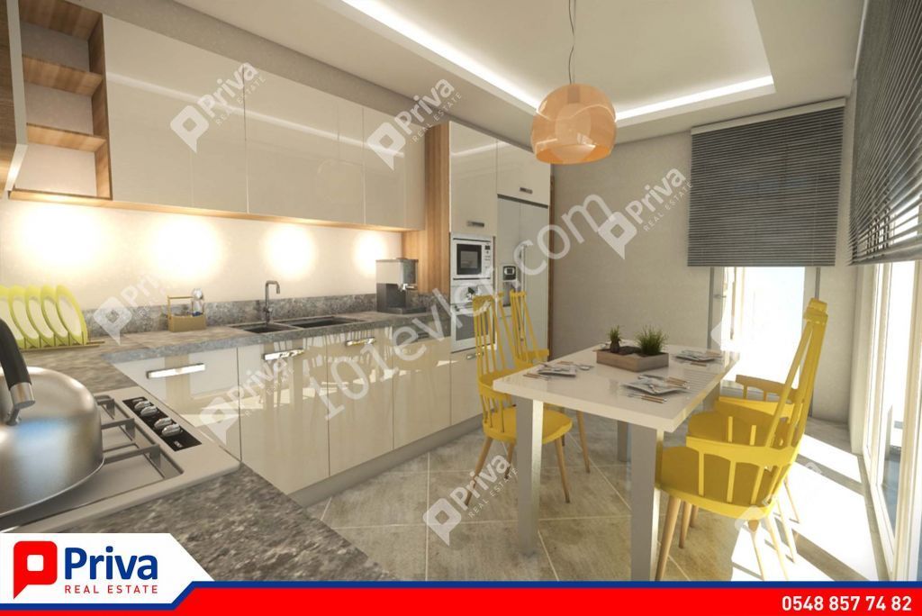 GİRNE MERKEZ'DE 3+1 SATILIK DAİRE