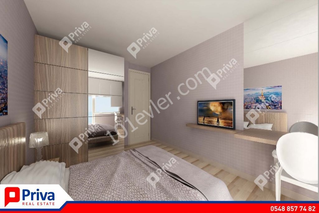 GİRNE MERKEZ'DE 3+1 SATILIK DAİRE