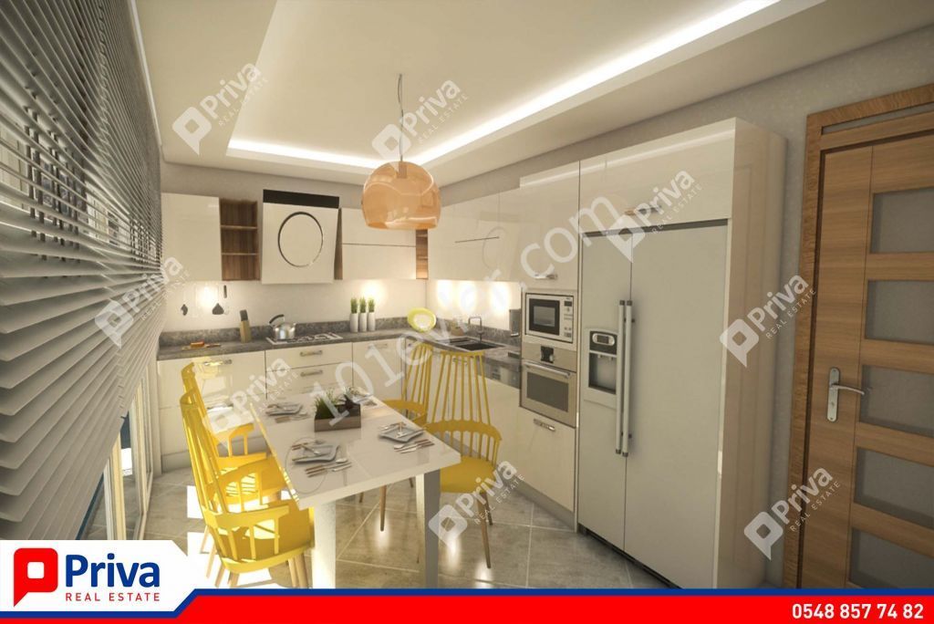 GİRNE MERKEZ'DE 3+1 SATILIK DAİRE