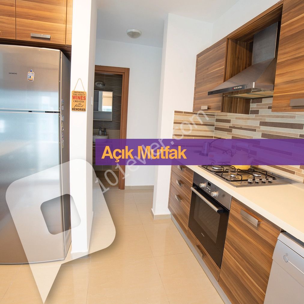 GİRNE'DE 3+1 EŞYALI KİRALIK DAİRE 130 m2  